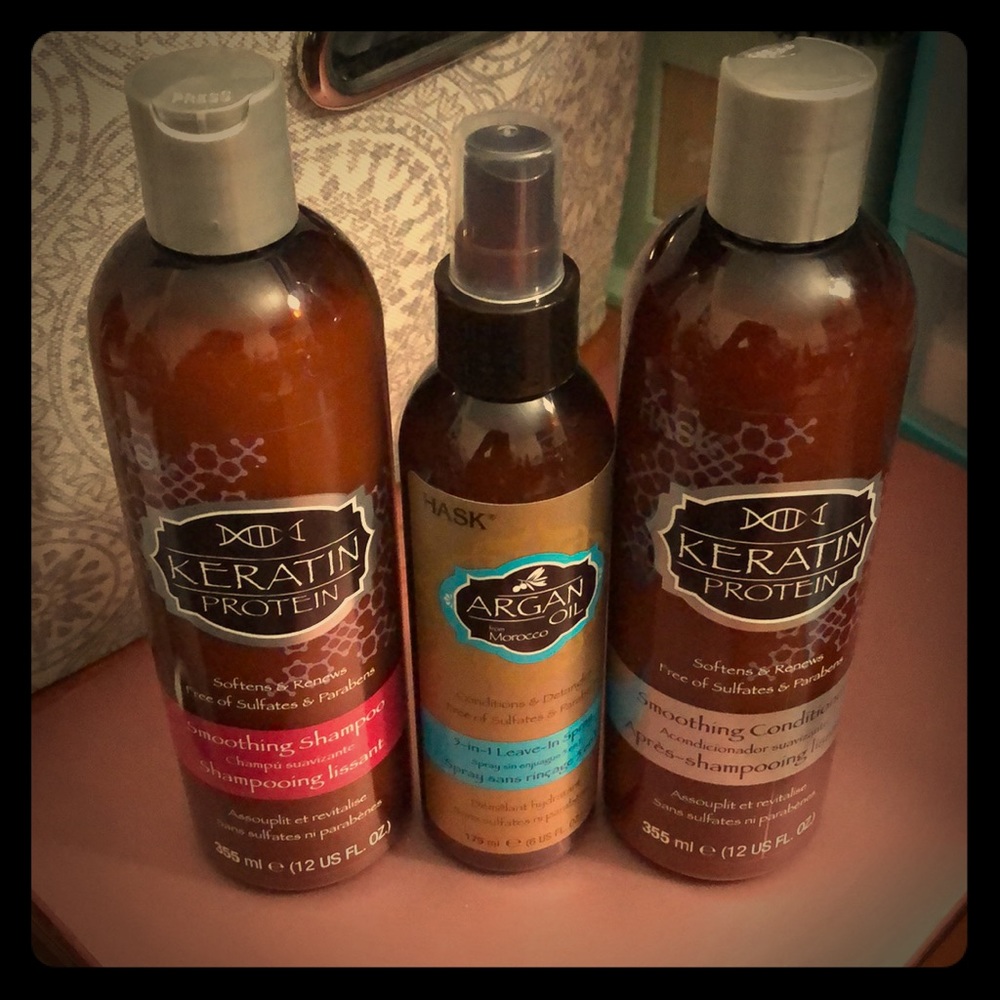 Hask Shampoo, Conditioner & 3-in-1 Leave In Spray